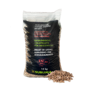 Dřevěné pelety SUBLIMA ENplus A1
