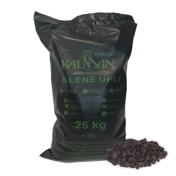 Dřevěné uhlí v černém sáčku KOVÁŘSKÉ
